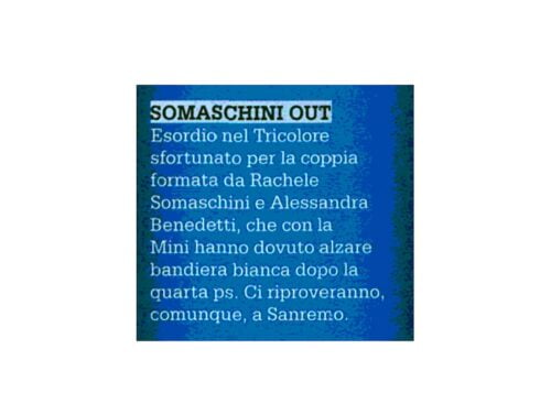 Autosprint • Somaschini out