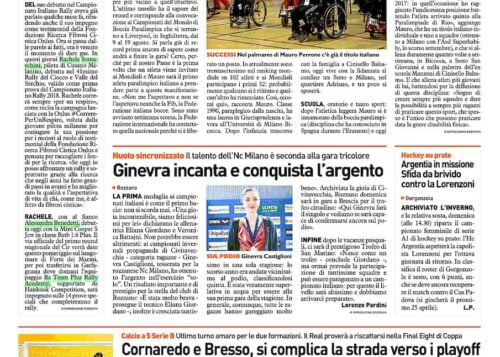 IL GIORNO • Campionato Italiano: Somaschini accende i motori