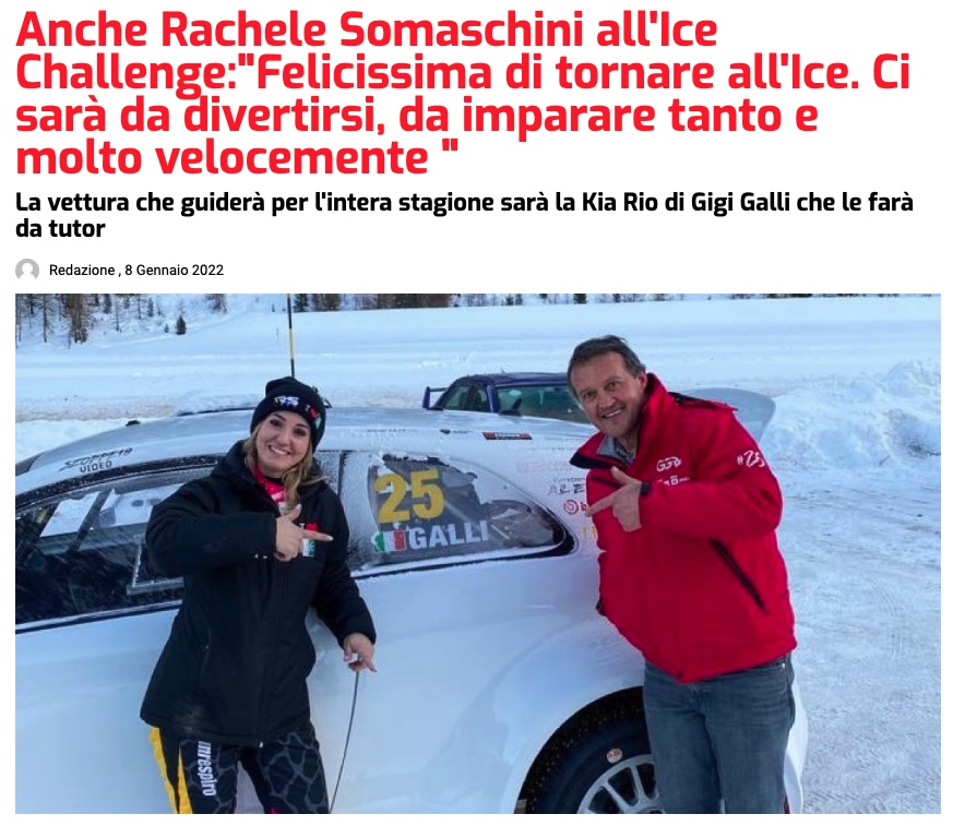 Anche Rachele Somaschini all'Ice Challenge