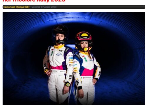 Rachele Somaschini e Mapei confermano il sodalizio nel Tricolore Rally 2023
