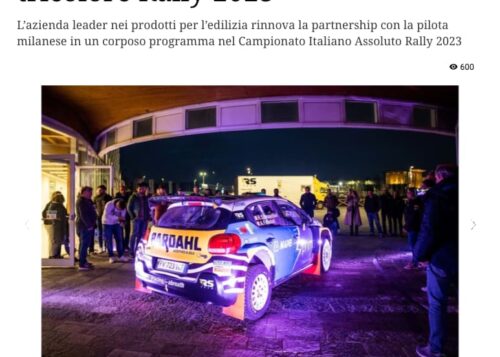 Rachele Somaschini e Mapei confermano il sodalizio nel tricolore Rally 2023