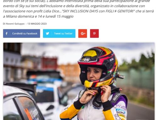 COLIBRIMAGAZINE.IT • Disabilità e sport, la toccante storia della pilota di rally Rachele Somaschini: “La ricerca deve correre più veloce della malattia”.