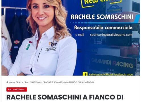 RACHELE SOMASCHINI A FIANCO DI RALLYLEGEND