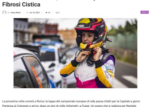 Rachele Somaschini, Pilota Di Rally In Corsa Contro La Fibrosi Cistica
