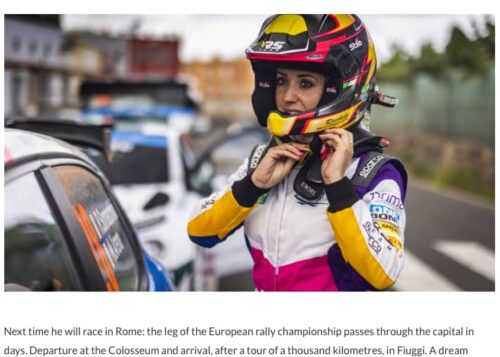 Rachele, rally driver in the race against cystic fibrosis