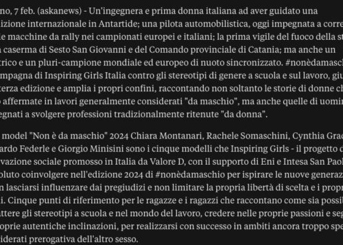 Non è da maschio la campagna contro gli stereotipi di genere