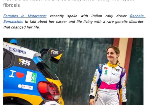 Rachele Somaschini Life as a rally driver living with cystic fibrosis