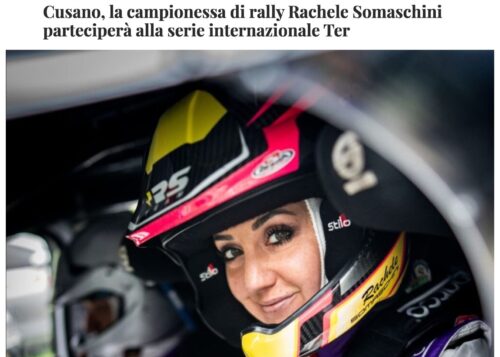 Cusano, la campionessa di rally Rachele Somaschini parteciperà alla serie internazionale Ter