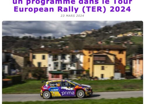 Rachele Somaschini entreprend un programme dans le Tour European Rally (TER) 2024