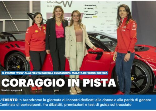 Il premio 'WOW' alla pilota Rachele Somaschini