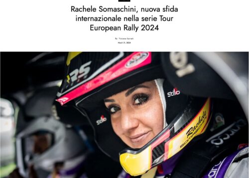 Rachele Somaschini, nuova sfida internazionale nella serie Tour European Rally 2024