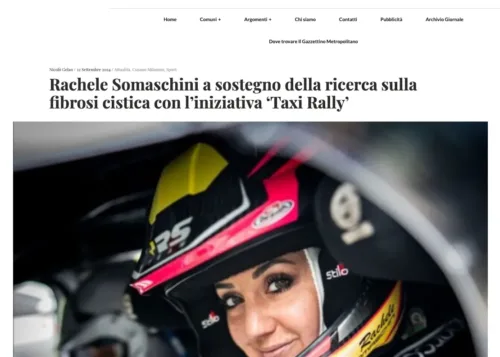 ILGAZZETTINOMETROPOLITANO.IT • Rachele Somaschini a sostegno della ricerca sulla fibrosi cistica con l’iniziativa ‘Taxi Rally’