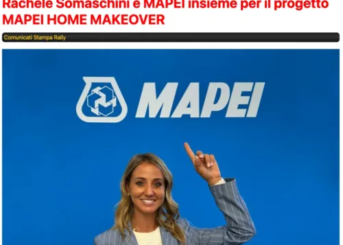 RALLYLINK.IT • Rachele Somaschini e MAPEI insieme per il progetto MAPEI HOME MAKEOVER