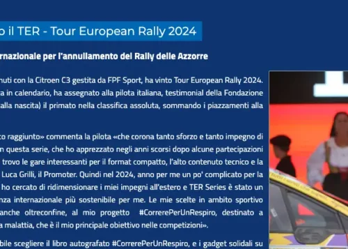 ACISPORT.IT • Rachele Somaschini ha vinto il TER – Tour European Rally 2024