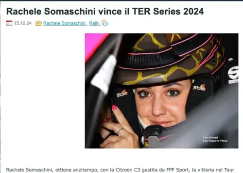 AUTOMOTOCORSE.IT • Rachele Somaschini vince il TER Series 2024