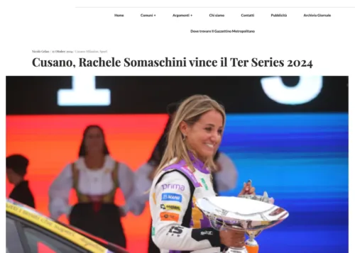 ILGAZZETTINOMETROPOLITANO.IT • Cusano, Rachele Somaschini vince il Ter Series 2024