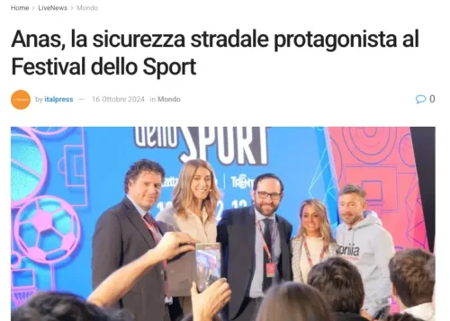 LIVEMAG.IT • Anas, la sicurezza stradale protagonista al Festival dello Sport
