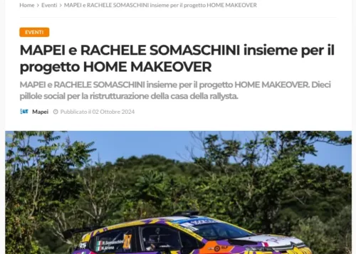 UNIONEARCHITETTI.COM • MAPEI e RACHELE SOMASCHINI insieme per il progetto HOME MAKEOVER