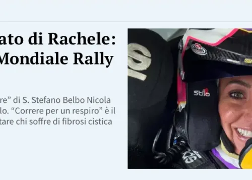 Il sogno realizzato di Rachele sarà in gara al Mondiale Rally Wrc2