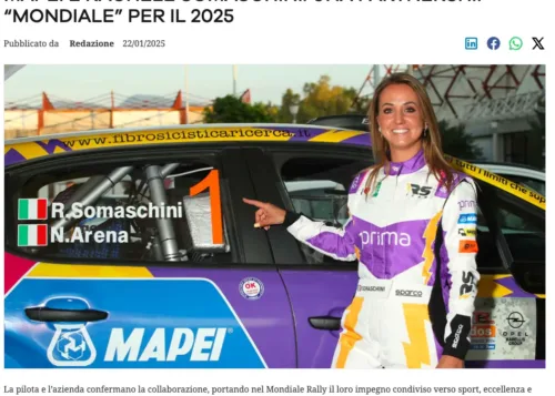 MEDIAKEY.IT • Mapei e Rachele Somaschini una partnership “mondiale” per il 2025