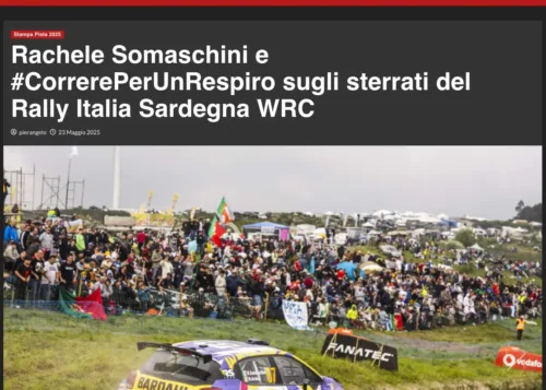 SPEED-LIVE.IT • Rachele Somaschini e CorrerePerUnRespiro sugli sterrati del Rally Italia Sardegna WRC
