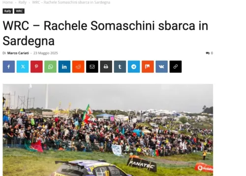 TUTTORALLY.NEWS • WRC - Rachele Somaschini sbarca in Sardegna