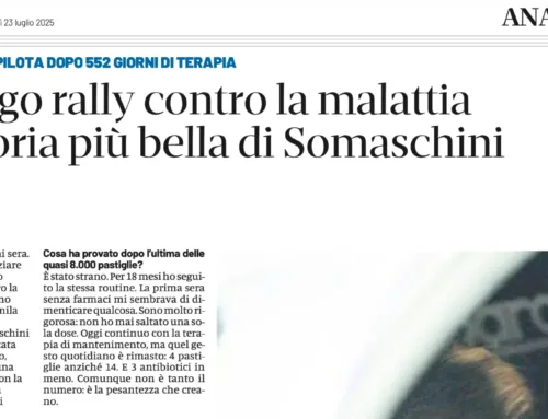 DOMANI – Un lungo rally contro la malattia, la vittoria più bella di Somaschini