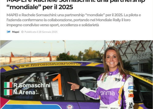 UNIONEGEOMETRI.COM • Mapei e Rachele Somaschini una partnership “mondiale” per il 2025