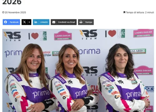 ILGIORNALEDELLAFTERMARKET.IT FIAMM Energy Technology al fianco di Rachele Somaschini alla Dakar 2026 - Il Giornale dellAftermarket