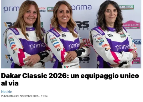 ITALIARALLY.IT Dakar Classic 2026 un equipaggio unico al via - Italia Rally