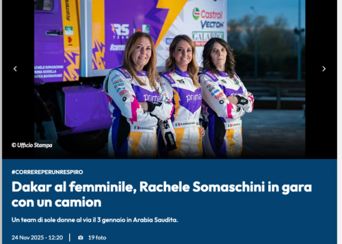 SPORTMEDIASET.MEDIASET.IT Dakar al femminile, Rachele Somaschini in gara con un camion