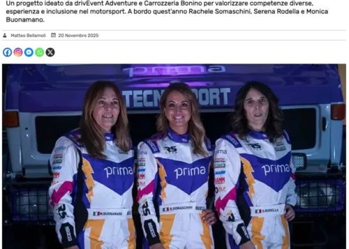 CRONOSCALATE.IT Ladies Dakar Team lItalia torna alla Dakar Classic con un equipaggio tutto femminile - Cronoscalate.it