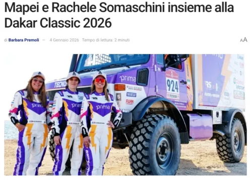 motorinolimits.com mapei e rachele somaschini insieme alla dakar classic 2026